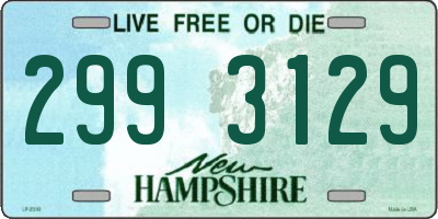 NH license plate 2993129