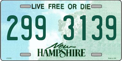 NH license plate 2993139