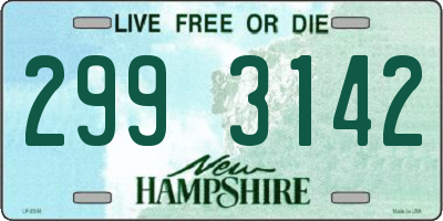 NH license plate 2993142