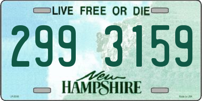 NH license plate 2993159