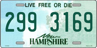 NH license plate 2993169