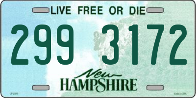 NH license plate 2993172