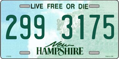 NH license plate 2993175