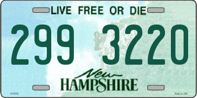 NH license plate 2993220