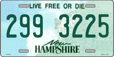 NH license plate 2993225