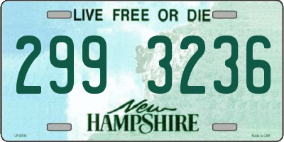 NH license plate 2993236
