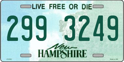 NH license plate 2993249