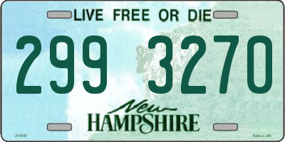 NH license plate 2993270