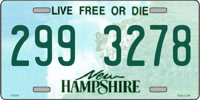 NH license plate 2993278
