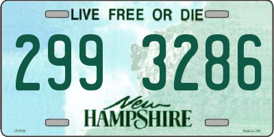 NH license plate 2993286