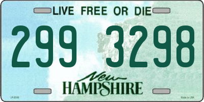 NH license plate 2993298