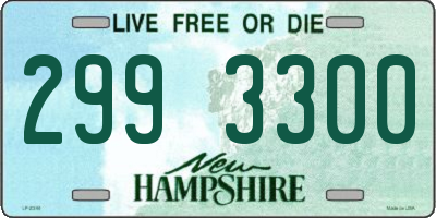 NH license plate 2993300