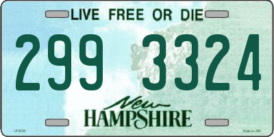 NH license plate 2993324