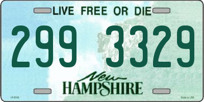 NH license plate 2993329