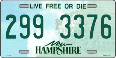 NH license plate 2993376