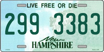 NH license plate 2993383