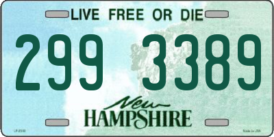 NH license plate 2993389