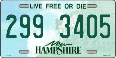 NH license plate 2993405
