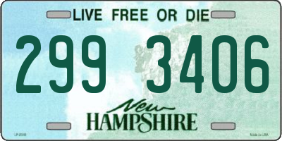 NH license plate 2993406