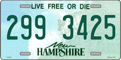 NH license plate 2993425