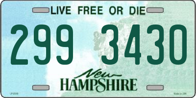 NH license plate 2993430