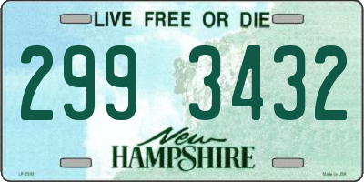 NH license plate 2993432