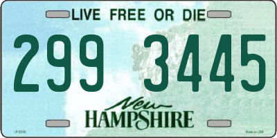 NH license plate 2993445