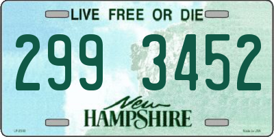 NH license plate 2993452