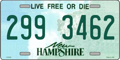 NH license plate 2993462