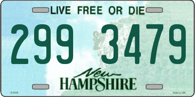 NH license plate 2993479