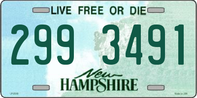 NH license plate 2993491