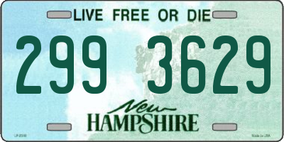 NH license plate 2993629