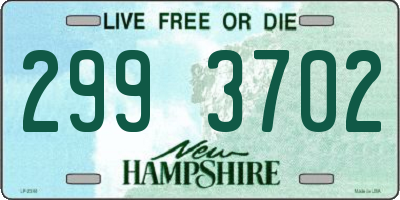 NH license plate 2993702