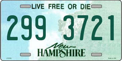 NH license plate 2993721