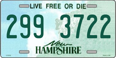 NH license plate 2993722
