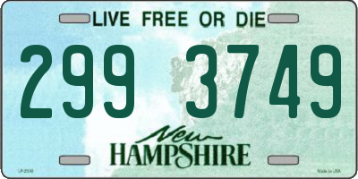NH license plate 2993749