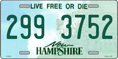 NH license plate 2993752