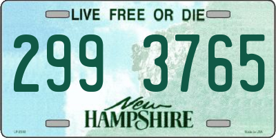 NH license plate 2993765