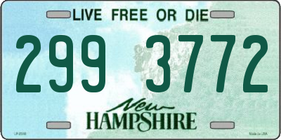 NH license plate 2993772