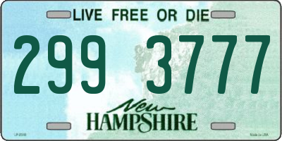 NH license plate 2993777