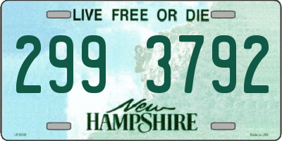 NH license plate 2993792