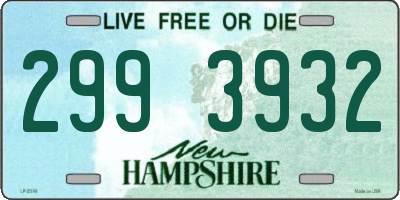 NH license plate 2993932
