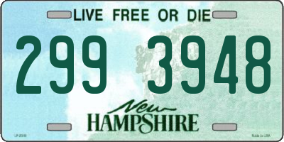 NH license plate 2993948