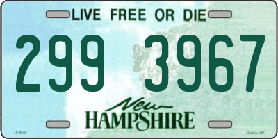 NH license plate 2993967