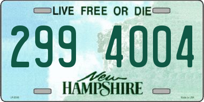 NH license plate 2994004
