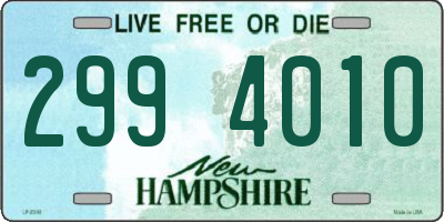 NH license plate 2994010