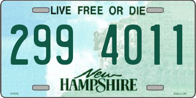 NH license plate 2994011
