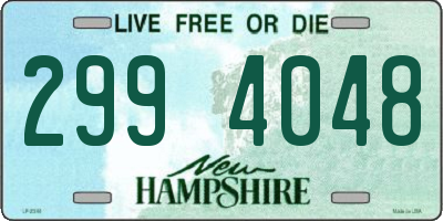 NH license plate 2994048