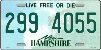 NH license plate 2994055
