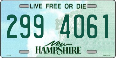 NH license plate 2994061